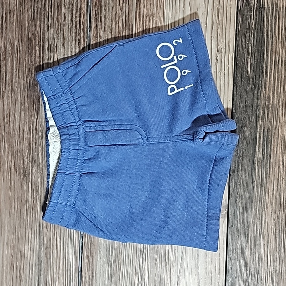 Polo Ralph Lauren 1992 Stadium Collection Pastel Fleece Baby Toddler Shorts Blue